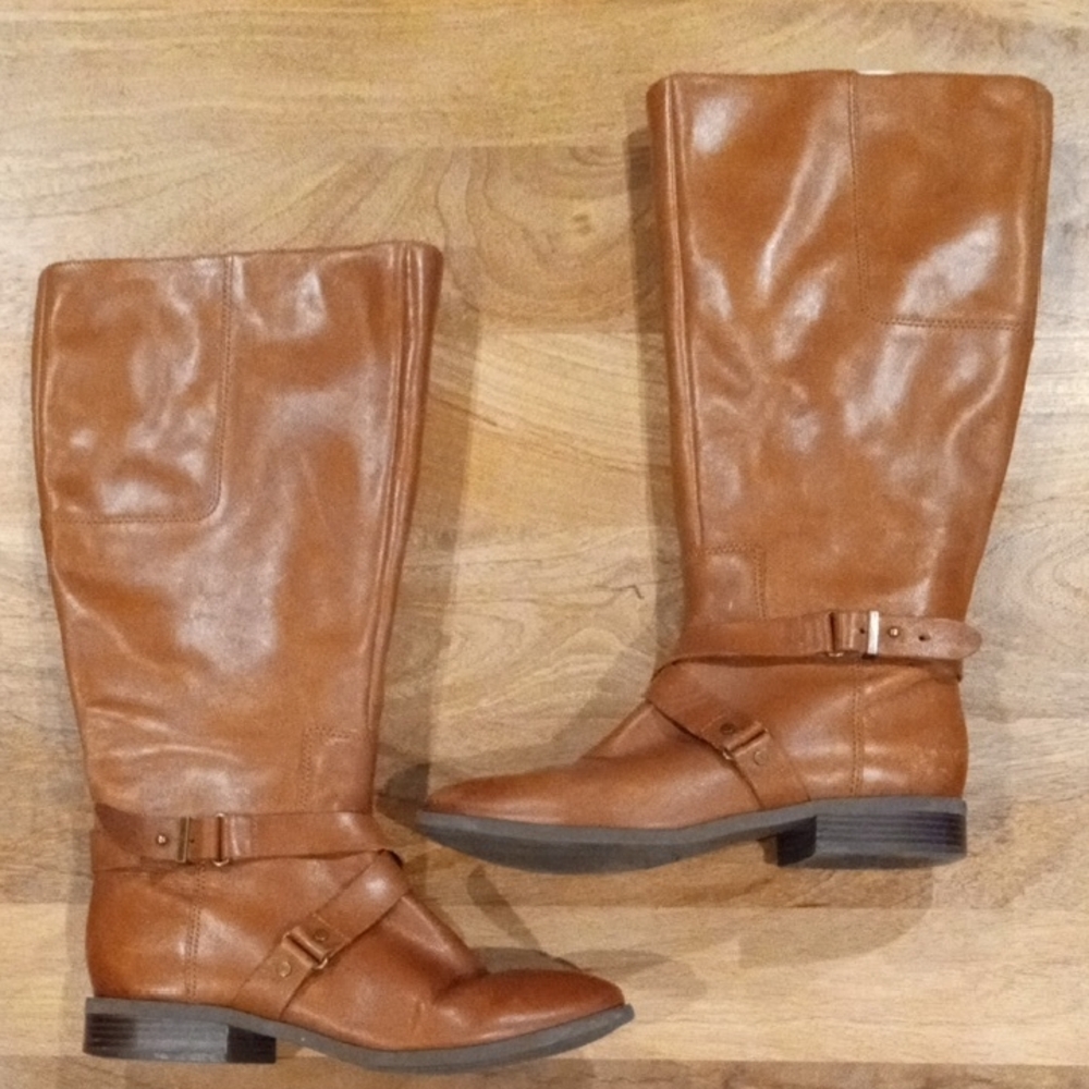 Nine West Leather Knee-High Boots